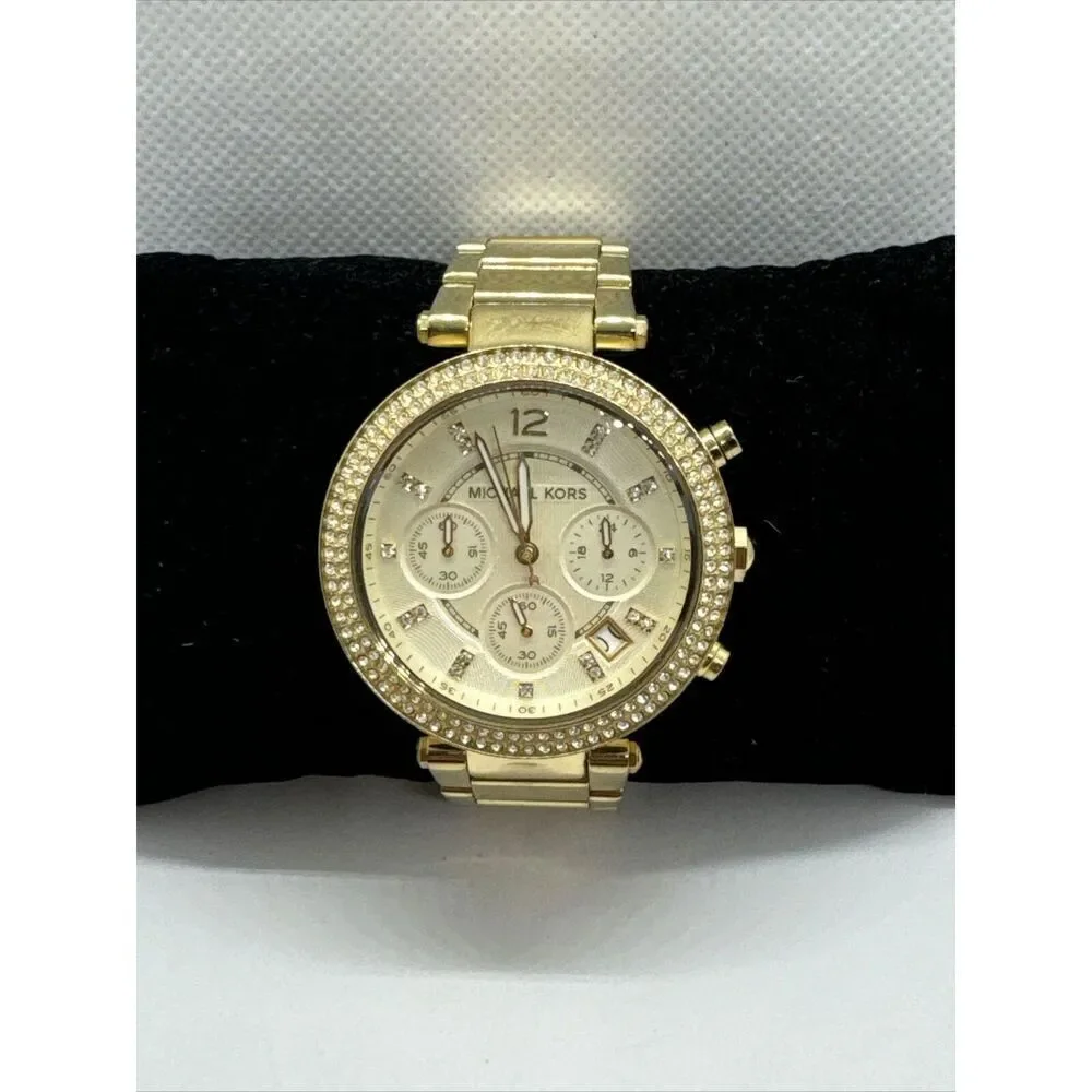 Michael Kors Parker MK5354 Women's Gold Stainless Steel Analog Dial Watch JNA374